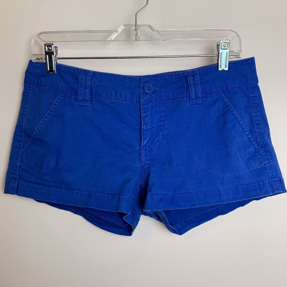 Anchor Blue Bright Blue Low Rise Chino Shorts